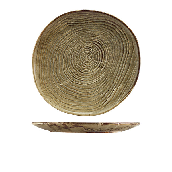 Terra Porcelain Grey Organic Plate 28.5cm Pack of 6