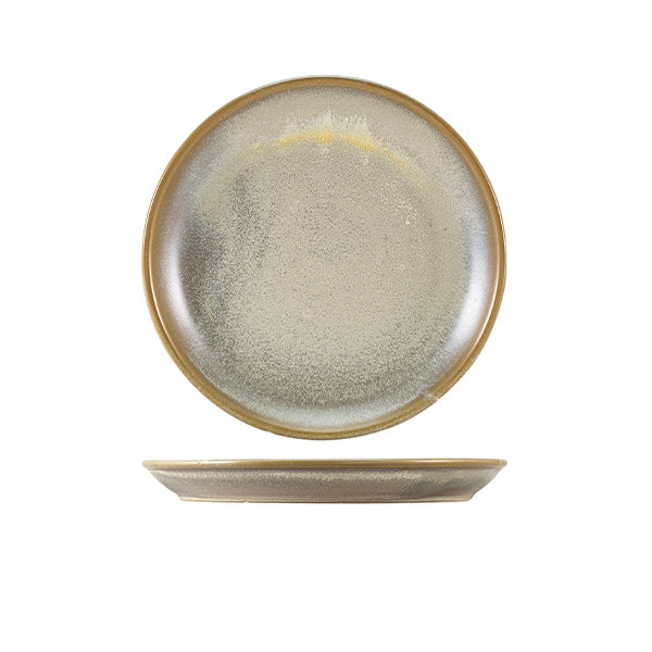 Terra Porcelain Matt Grey Coupe Plate 19cm Pack of 6