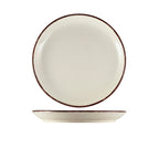 Terra Stoneware Sereno Brown Coupe Plate 24cm Pack of 6