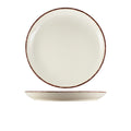 Terra Stoneware Sereno Brown Coupe Plate 27.5cm Pack of 6