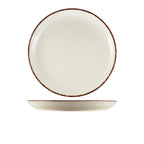 Terra Stoneware Sereno Brown Coupe Plate 27.5cm Pack of 6