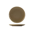 Terra Porcelain Matt Grey Scalloped Coupe Plate 20.3cm Pack of 6