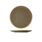 Terra Porcelain Matt Grey Scalloped Coupe Plate 23.4cm Pack of 6
