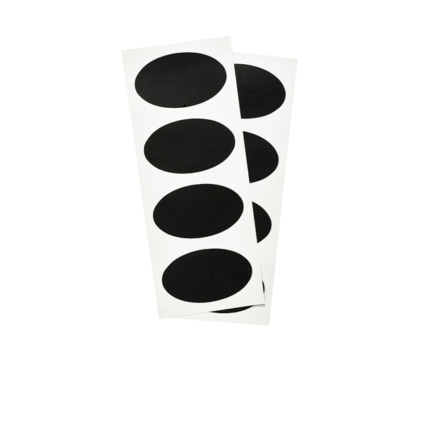 Self Adhesive Oval Chalkboard Set 8pcs