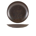 Terra Porcelain Black Deep Coupe Plate 28cm Pack of 3