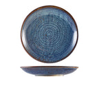 Terra Porcelain Aqua Blue Deep Coupe Plate 25cm Pack of 6