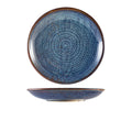 Terra Porcelain Aqua Blue Deep Coupe Plate 25cm Pack of 6