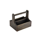 Medium Black Wooden Table Caddy (Stock Due 27.08.2025