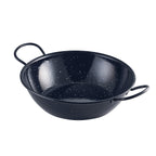 Black Enamel Dish 26cm Pack of 6
