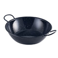 Black Enamel Dish 30cm Pack of 6
