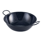 Black Enamel Dish 30cm Pack of 6