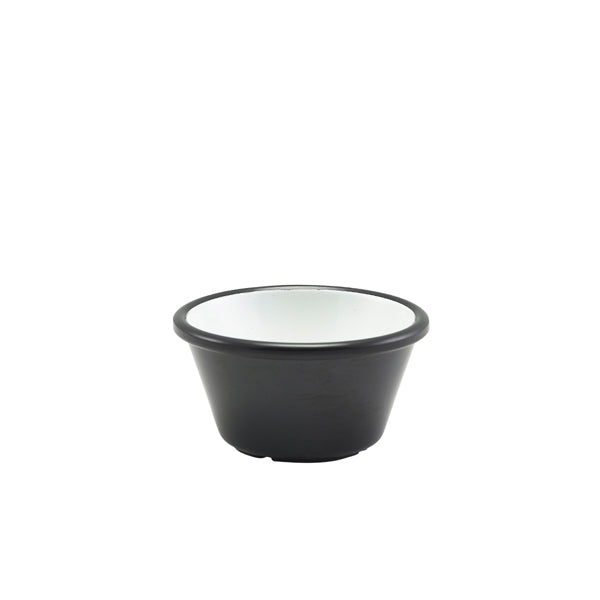 Two Tone Melamine Ramekin Black And White 59ml/2oz Pack of 24