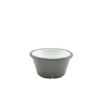 Two Tone Melamine Ramekin Grey And White 59ml/2oz Pack of 24