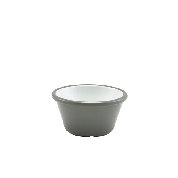 Two Tone Melamine Ramekin Grey And White 59ml/2oz Pack of 24