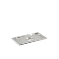 St/St Gastronorm Pan Notched Lid 1/3