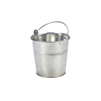 Galvanised Steel Serving Bucket 12cm Dia Pack of 12