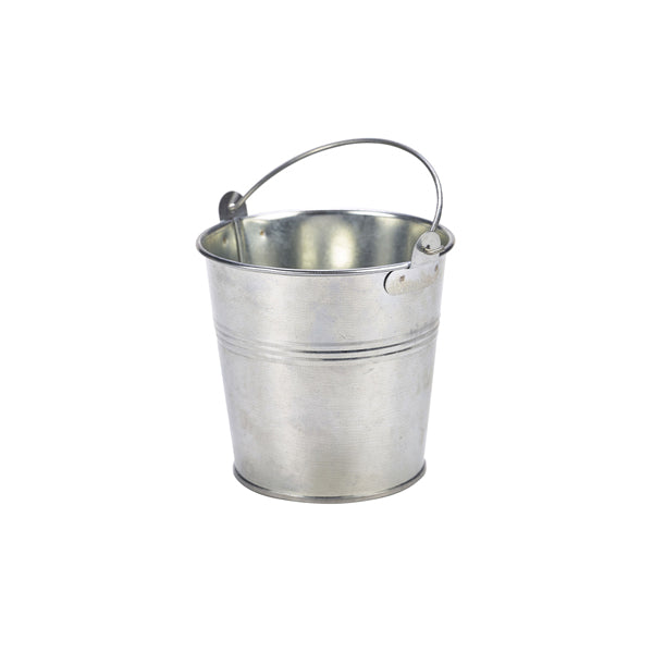 Galvanised Steel Serving Bucket 12cm Dia Pack of 12