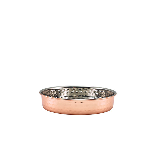 GenWare Hammered Copper Plated Presentation Plate 15cm