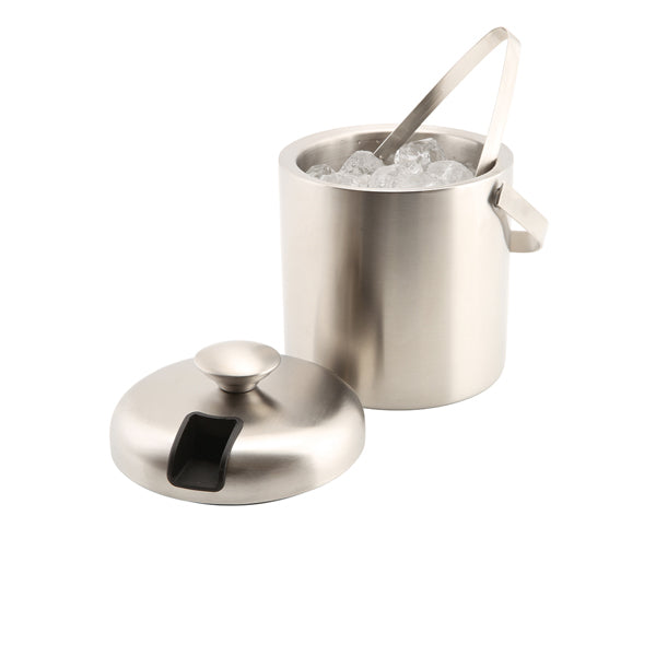 Genware Insulated St/St Ice Bucket&Tong 1.2L