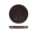 Terra Porcelain Black Low Presentation Plate 18cm Pack of 6