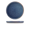 Terra Porcelain Aqua Blue Low Presentation Plate 25cm Pack of 6