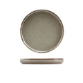 Terra Porcelain Grey Low Presentation Plate 18cm Pack of 6