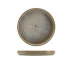 Terra Porcelain Matt Grey Low Presentation Plate 18cm Pack of 6