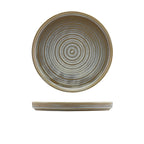 Terra Porcelain Matt Grey Low Presentation Plate 21cm Pack of 6