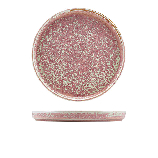 Terra Porcelain Rose Low Presentation Plate 25cm Pack of 6