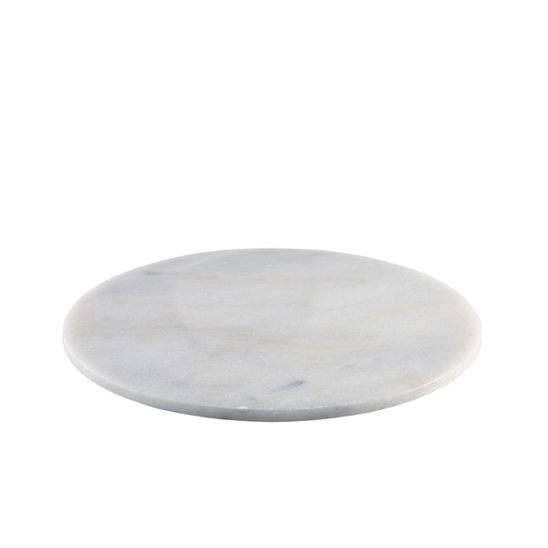 White Marble Platter 33cm Dia