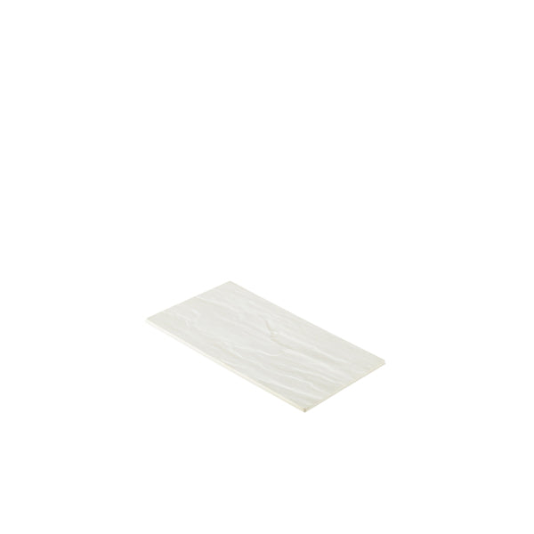 White Slate Melamine Platter GN 1/4 26.5x16cm