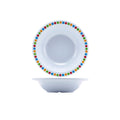Genware Melamine 6" Bowl- Coloured Circles