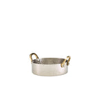 Mini Hammered Stainless Steel Casserole Dish 12 x 3.5cm Pack of 12