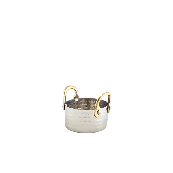 Mini Hammered St/St Casserole Dish 7.5 x 4cm Pack of 12