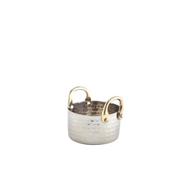 Mini Hammered St/St Casserole Dish 8.2 x 5cm Pack of 12