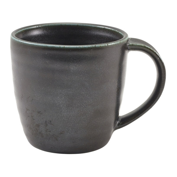 Terra Porcelain Black Mug 30cl/10.5oz Pack of 6