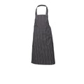 Navy Butchers Stripe Bib Apron 70cm X 100cm