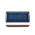 Terra Porcelain Aqua Blue Narrow Rectangular Platter 27 x 12.5cm Pack of 6