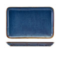 Terra Porcelain Aqua Blue Rectangular Platter 30 x 20cm Pack of 3
