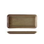 Terra Porcelain Grey Narrow Rectangular Platter 27 x 12.5cm Pack of 6