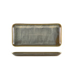 Terra Porcelain Matt Grey Narrow Rectangular Platter 27 x 12.5cm Pack of 6