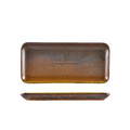 Terra Porcelain Rustic Copper Narrow Rectangular Platter 27 x 12.5cm Pack of 6