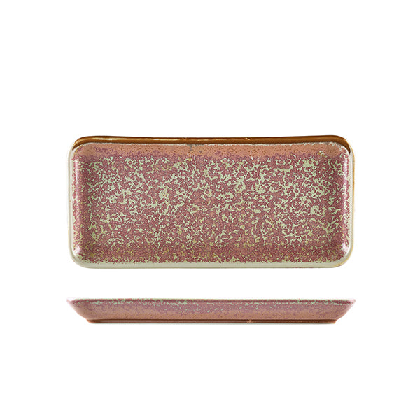 Terra Porcelain Rose Narrow Rectangular Platter 27 x 12.5cm Pack of 6