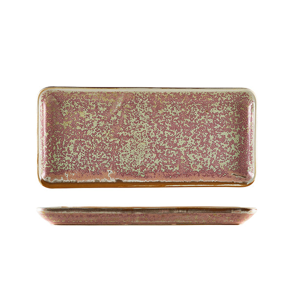 Terra Porcelain Rose Narrow Rectangular Platter 31 x 14cm Pack of 6