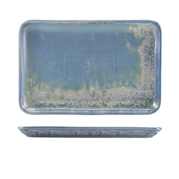 Terra Porcelain Seafoam Rectangular Platter 30 x 20cm Pack of 3