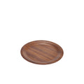 Non-Slip Darkwood Round Tray 27cm Dia