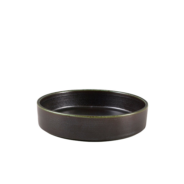 Terra Porcelain Black Presentation Bowl 18cm Pack of 6
