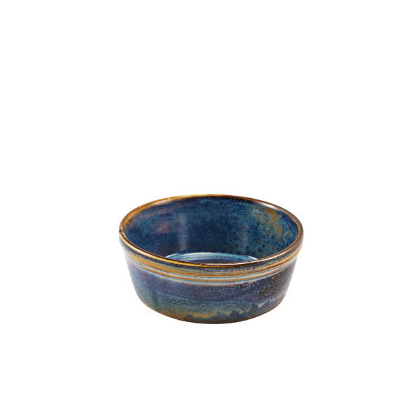 Terra Porcelain Aqua Blue Round Pie Dish 13.6cm Pack of 6