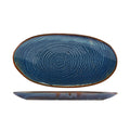 Terra Porcelain Aqua Blue Organic Platter 31cm Pack of 6