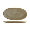 Terra Porcelain Grey Organic Platter 31cm Pack of 6